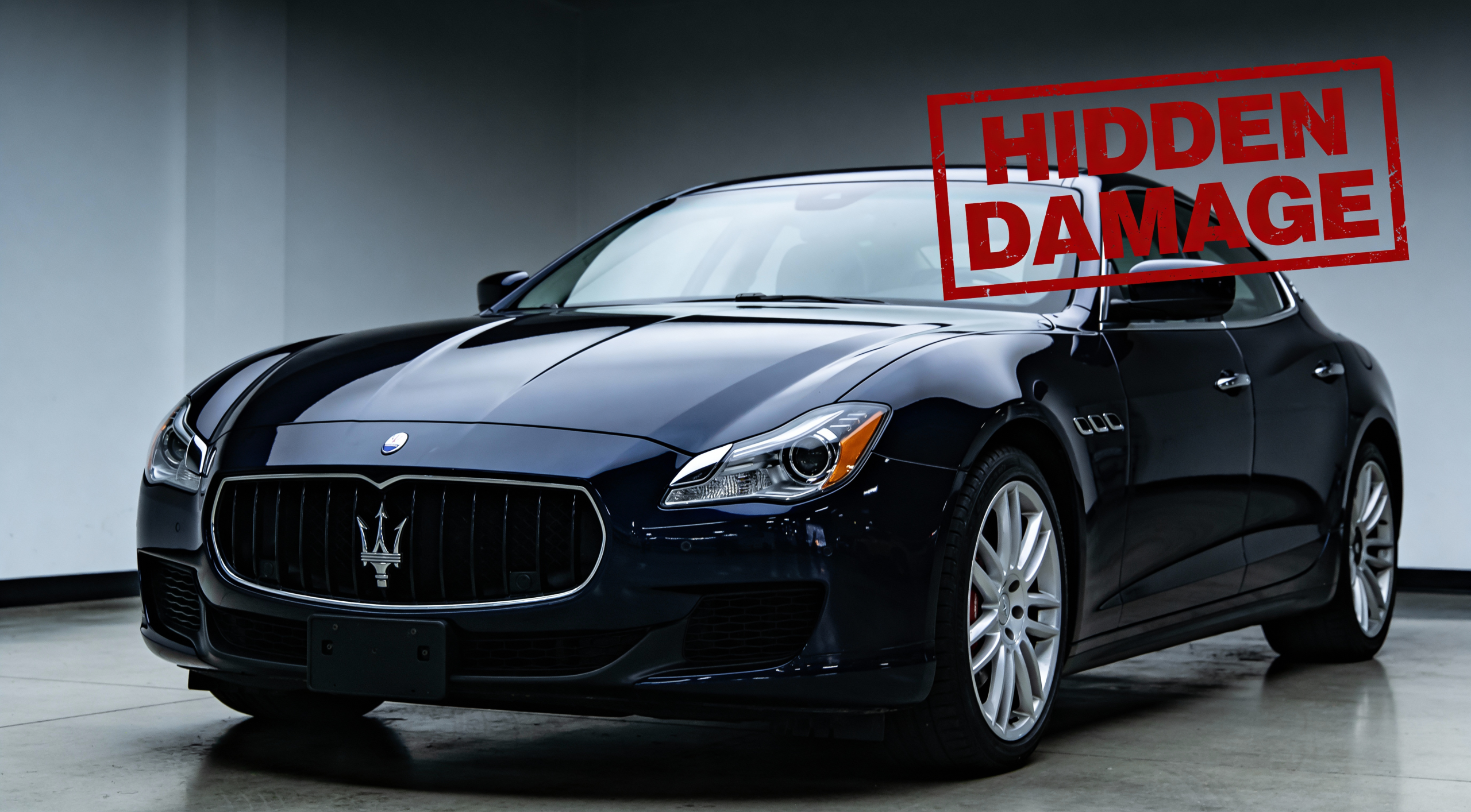 2015 Maserati Ghibli case study showing how dealers hide accident history with false no damage claims