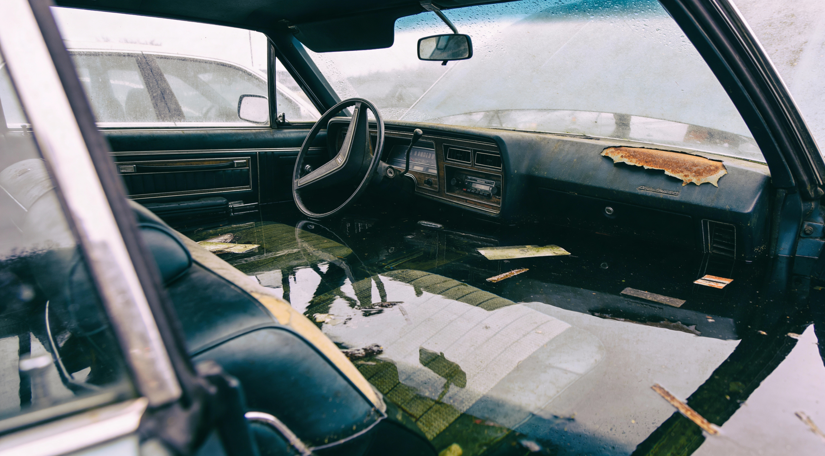 Flood damage is a dangerous used car red flag that causes hidden electrical problems